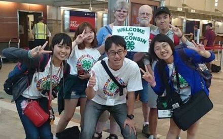 Korean international program youth arriving at airport