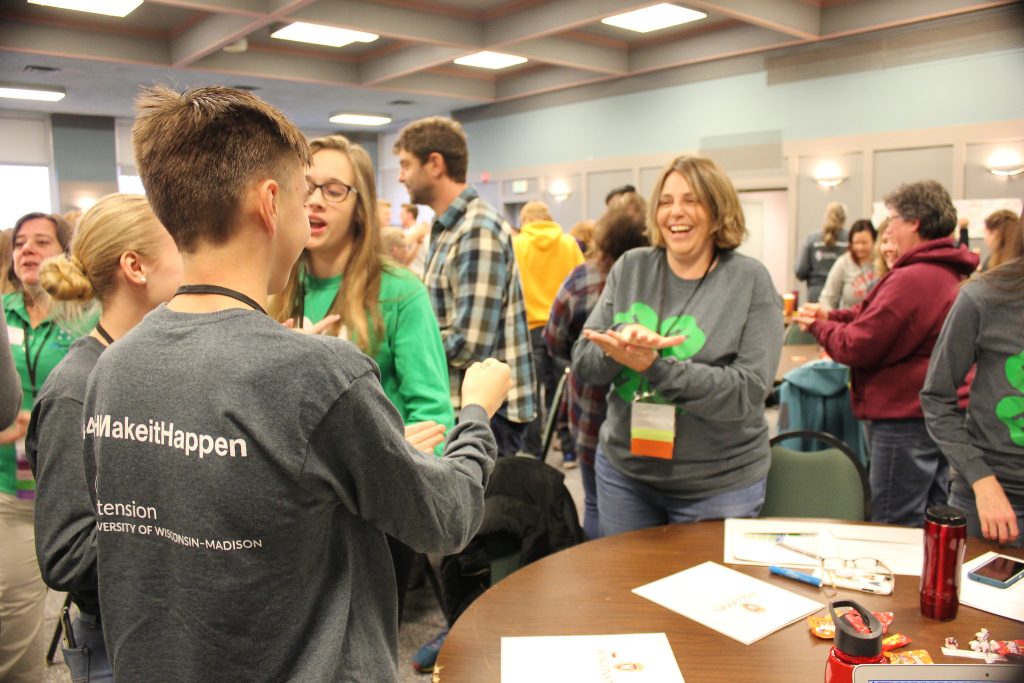 Participants of Fall Forum participate in an activity
