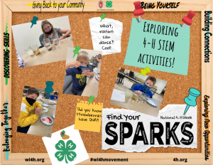 Finding and Sharing your Sparks – Wisconsin 4-H