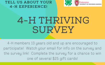 4-H Thriving Survey – Watch Your Inbox!