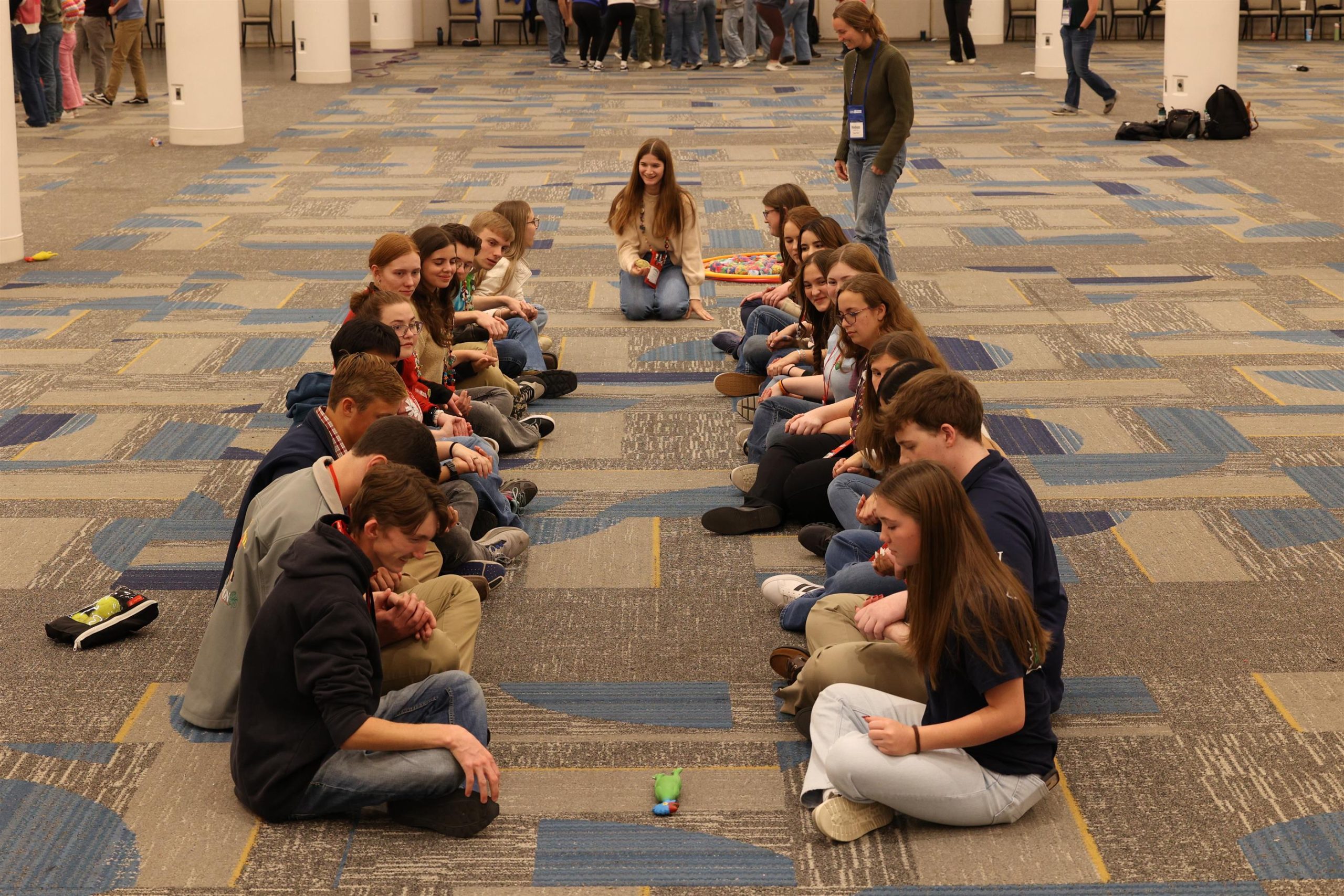 group of youth participating in an activity at National 4-H Congress
