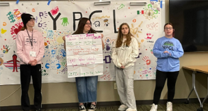 4 youth sharing their ideas at YPCL