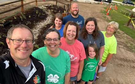 Kewaunee County 4-H contributes to county rain garden