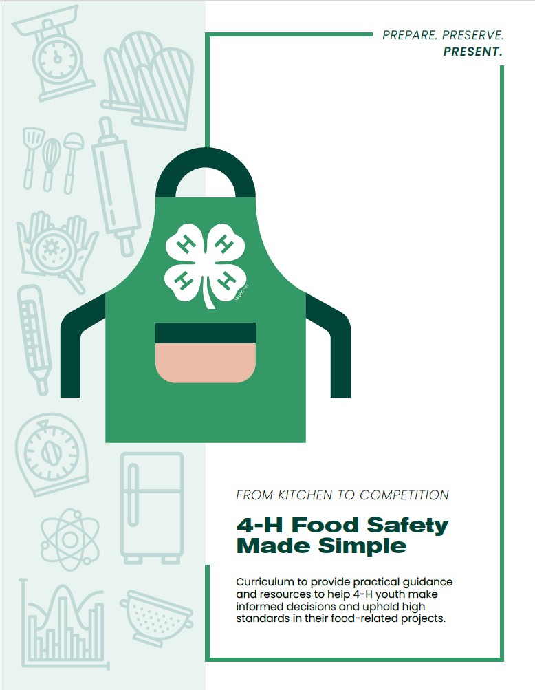 From Kitchen to Competition: 4-H Food Safety Made Simple curriculum cover