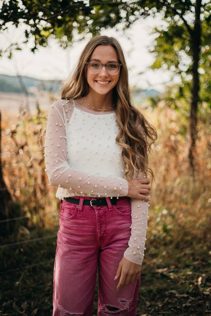 Alison George, 2026 awardee of the Oscar G. and Mary M. Woelfel 4-H Scholarship.