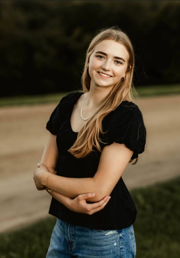 Brooke Mitchell, 2026 awardee of the Oscar G. and Mary M. Woelfel 4-H Scholarship.